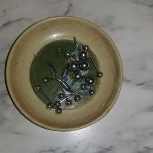 Belly button, eye brow, tongue ring lot